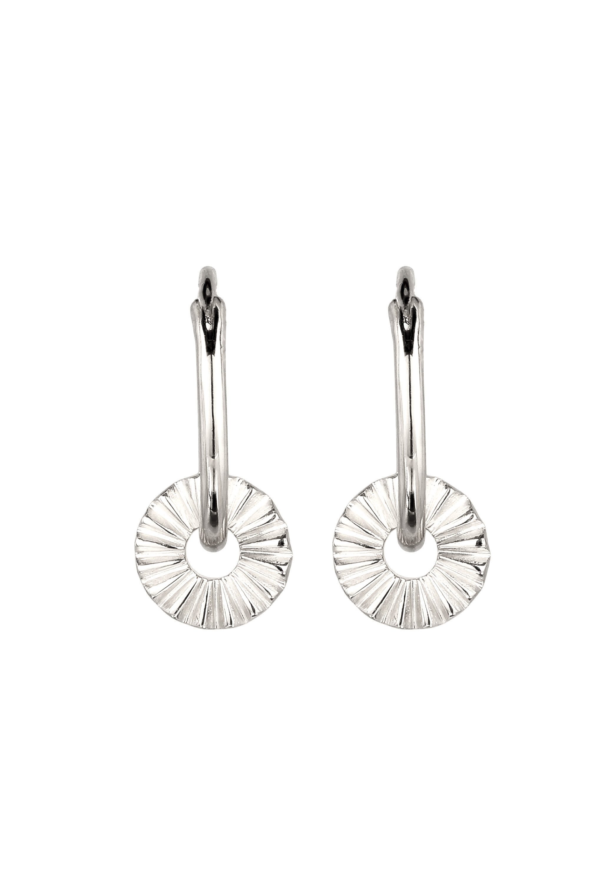 Elli Paar Creolen Creole Sun Symbol Sonne 925 Sterling Silber