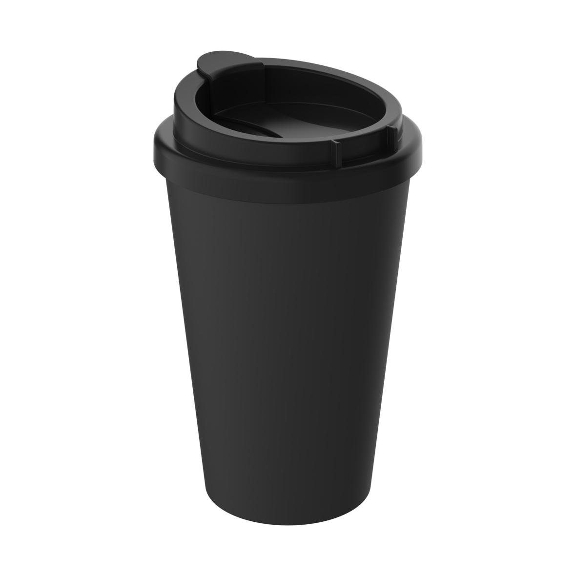 elasto Coffee-to-go-Becher 350 ml Kaffeebecher To Go doppelt isolierter Becher, Made in Germany, BPA-frei, Teebecher, Coffee Mug, recycled Becher
