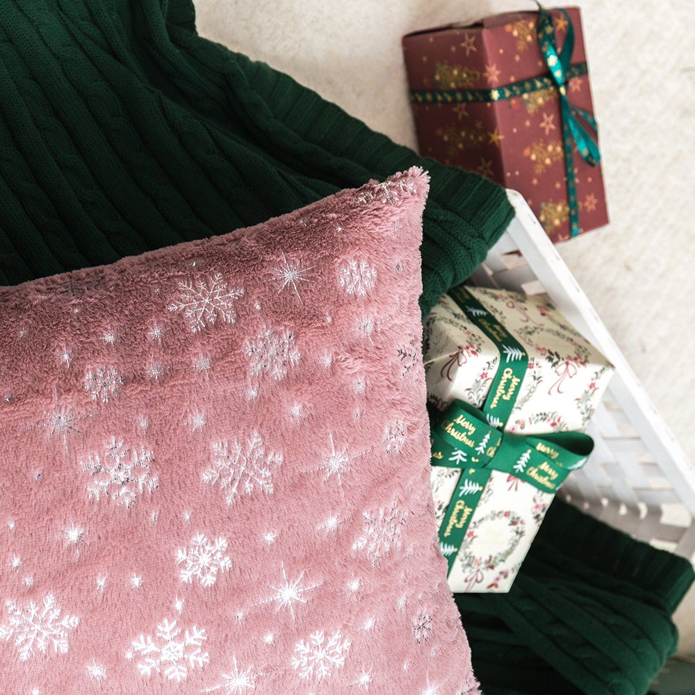 BTTO Kissenbezug Weihnachten Kissenhüllen 45X45cm, 1/2/4er Set Kissenbezüge günstig online kaufen