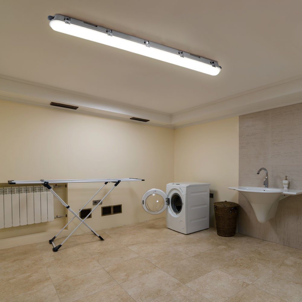 V-TAC LED Deckenleuchte, LED-Leuchtmittel fest verbaut, Neutralweiß, Deckenlampe Wannenleuchte Industrielampe IP65 LED Röhre neutralweiß 4x