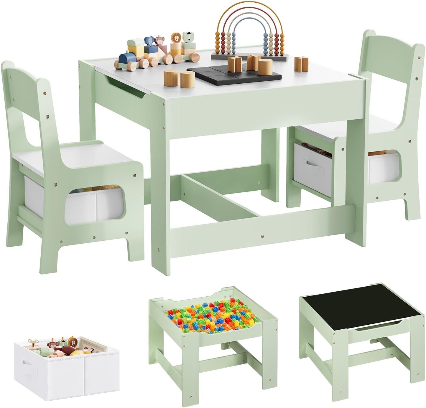 Woltu Kindersitzgruppe, (1-tlg), Maltisch Kindermöbel, Tischplatte abnehmbar