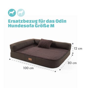 brunolie Tierkissen »Odin Hundesofa Ersatzbezug waschbar rutschfest atmungsaktiv Größe M (100 x 12 x 80 cm)«