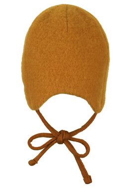 Sterntaler® Schlupfmütze Mütze (1-St., Wintermütze für Kinder mit Bindeband und angeschnittenen Ohrenklappen) Baby Beanie Mütze aus weicher Merinowolle unifarben