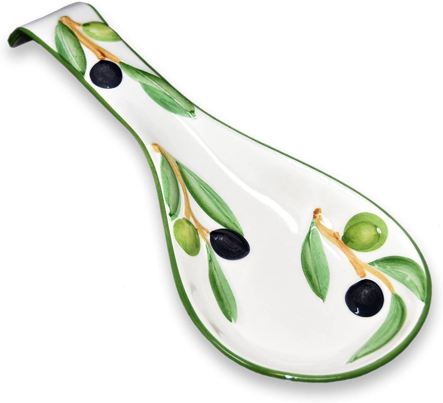 Lashuma Kochlöffelhalter Olive, (1-tlg., 28 cm), Keramik Löffelablage mit O günstig online kaufen