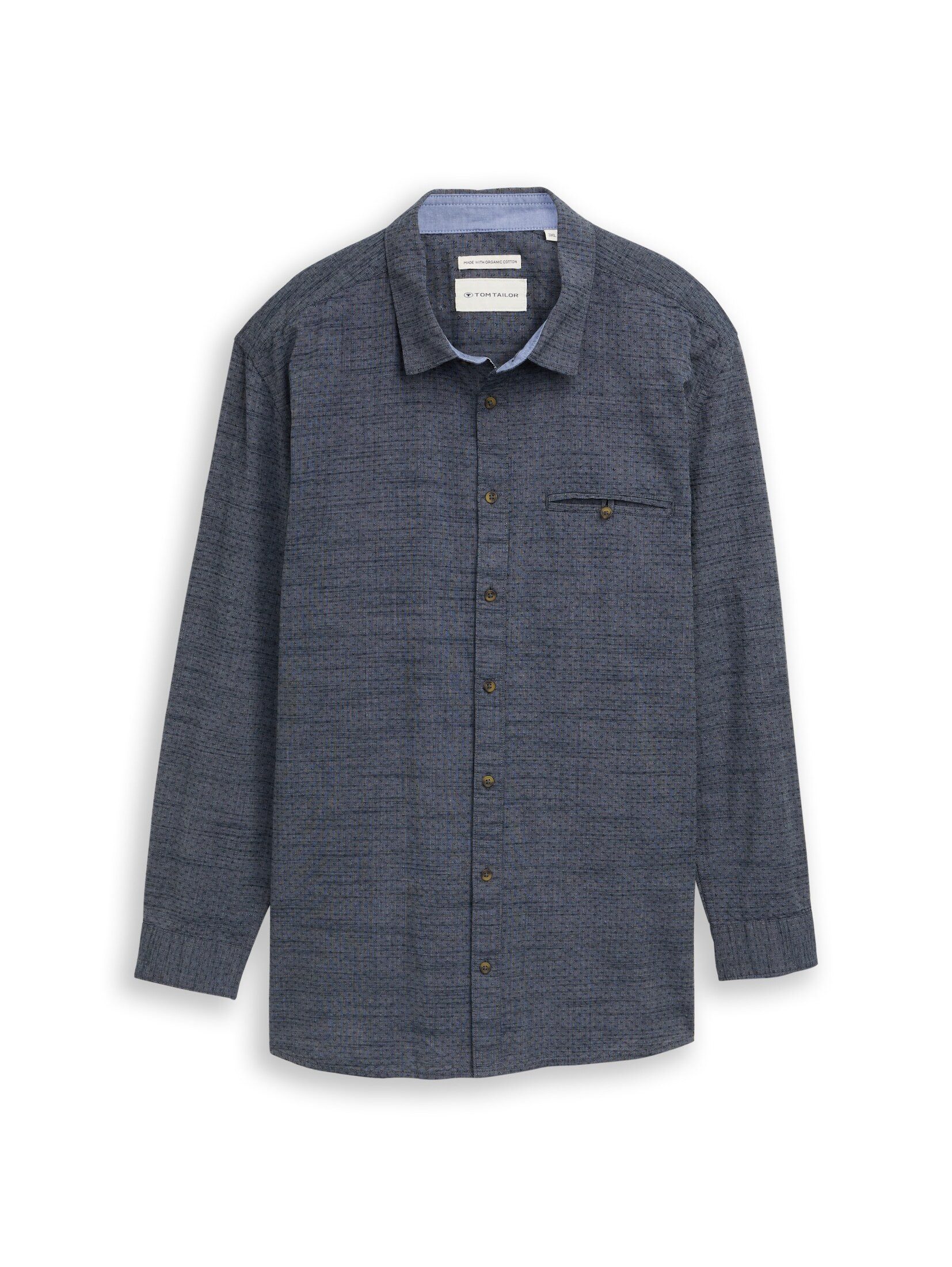 TOM TAILOR PLUS Langarmhemd Blusen & Shirts Plus Size - Regular Fit Hemd mit Turn-Up-Funktion