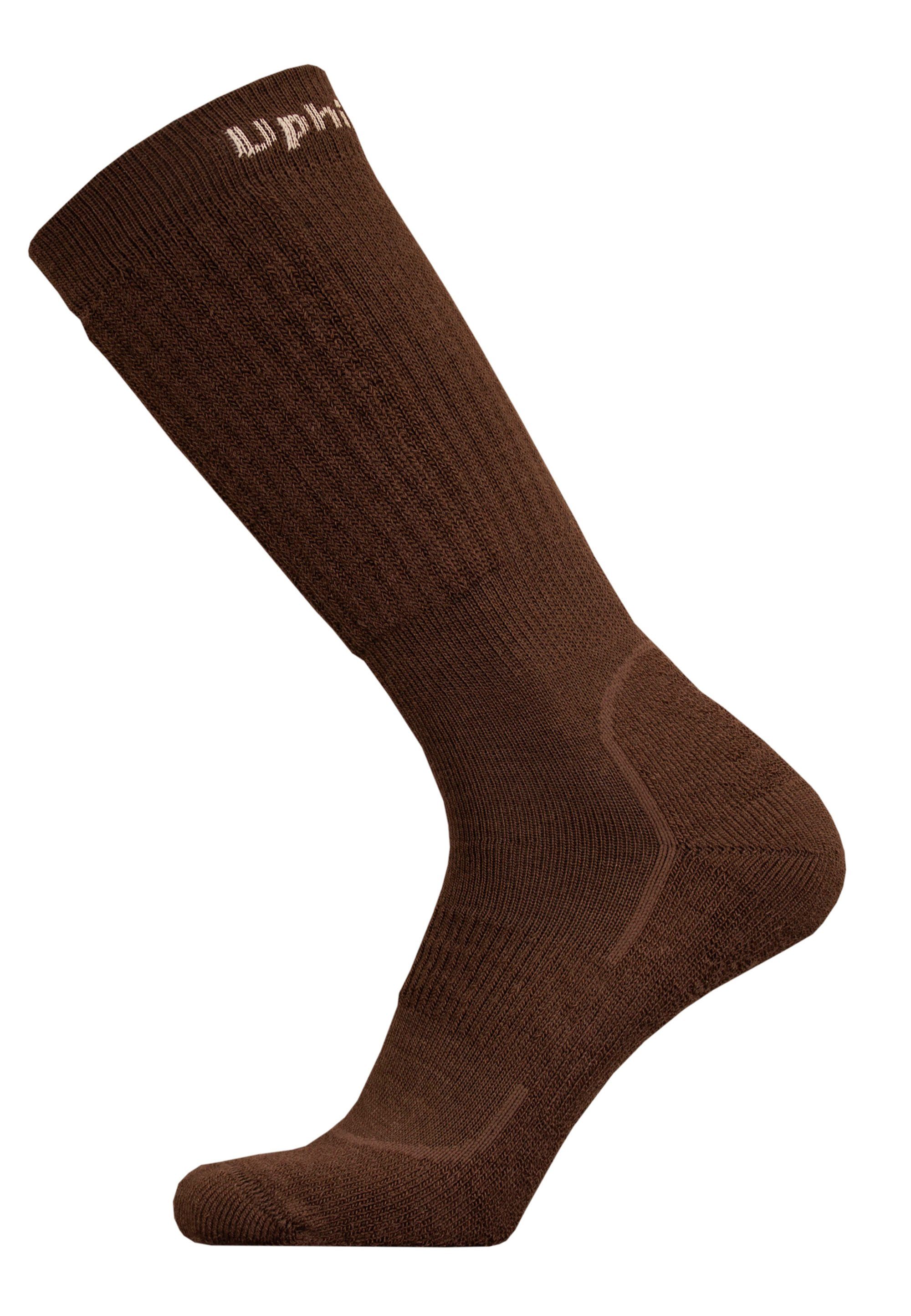 UphillSport Socken ROVA mit mehrlagiger Struktur braun