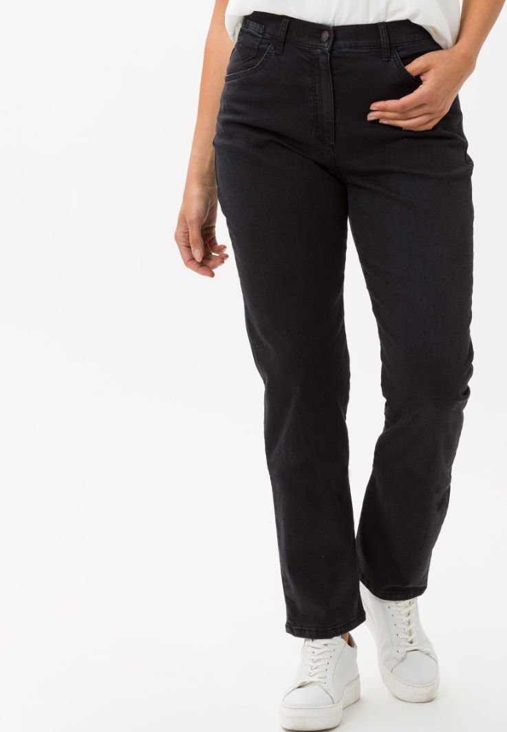 CORRY BRAX by RAPHAELA SLASH Style schwarz 5-Pocket-Jeans