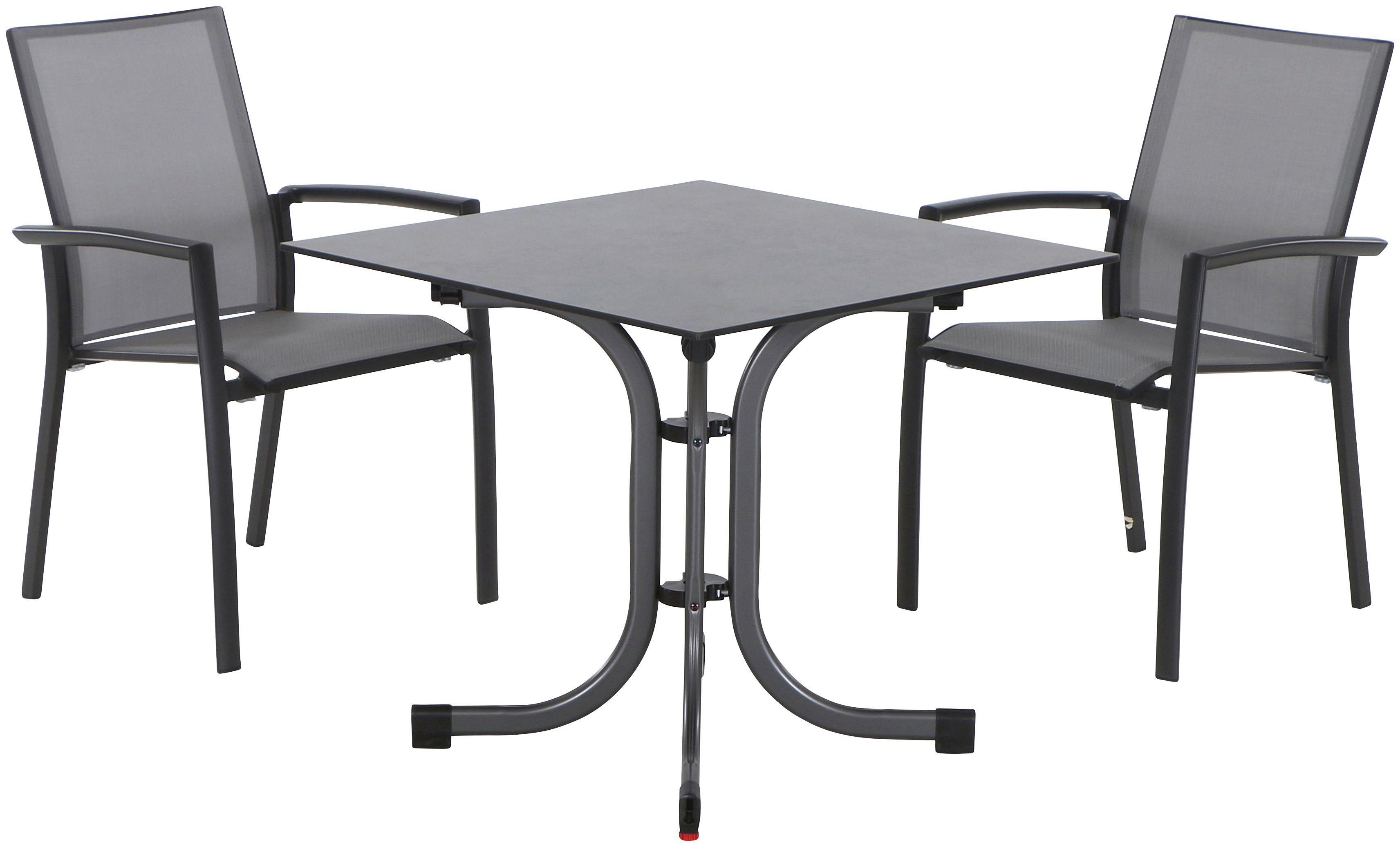 Siena Garden Garten-Essgruppe Velia, (3-tlg)