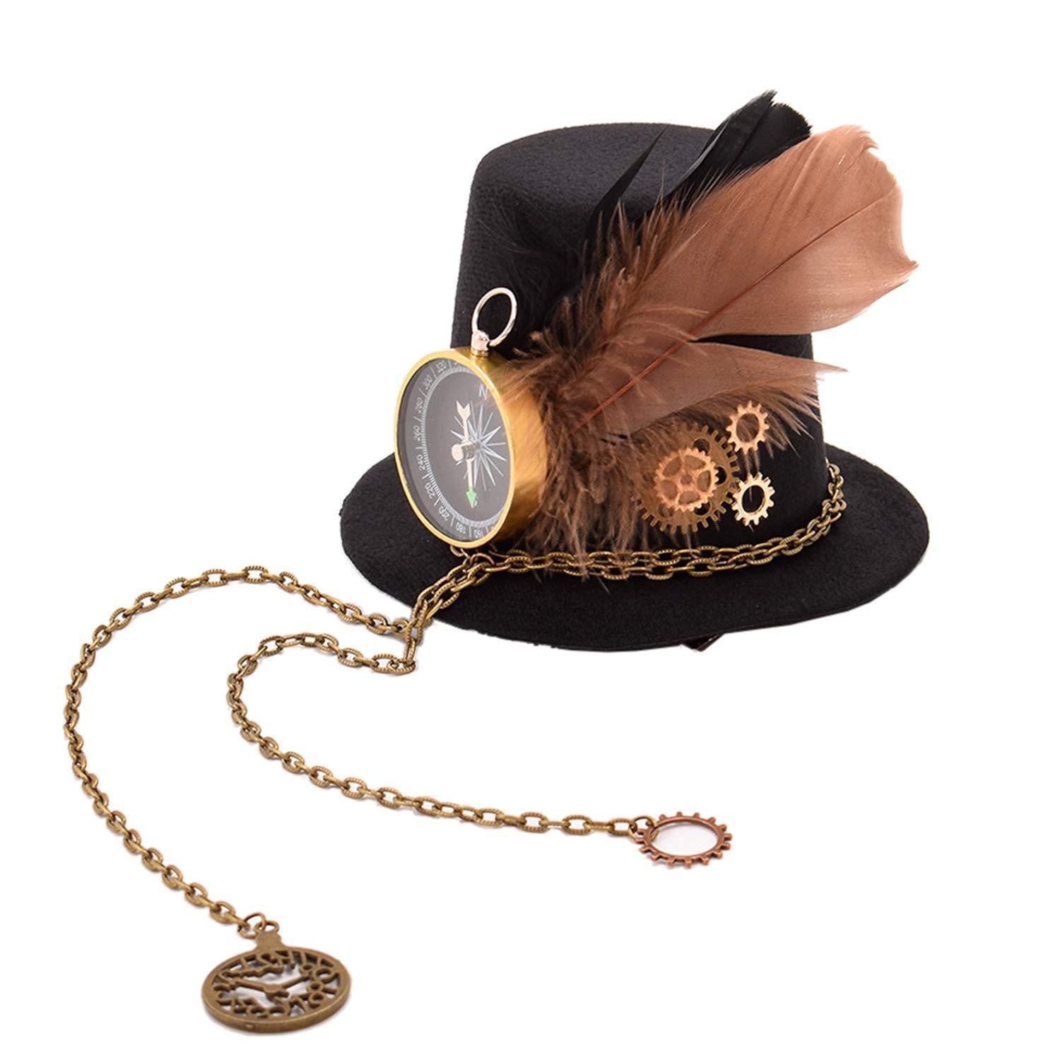 LuxusKollektion Zylinder Zylinder Steampunk mit Goggles Gear (1-St)