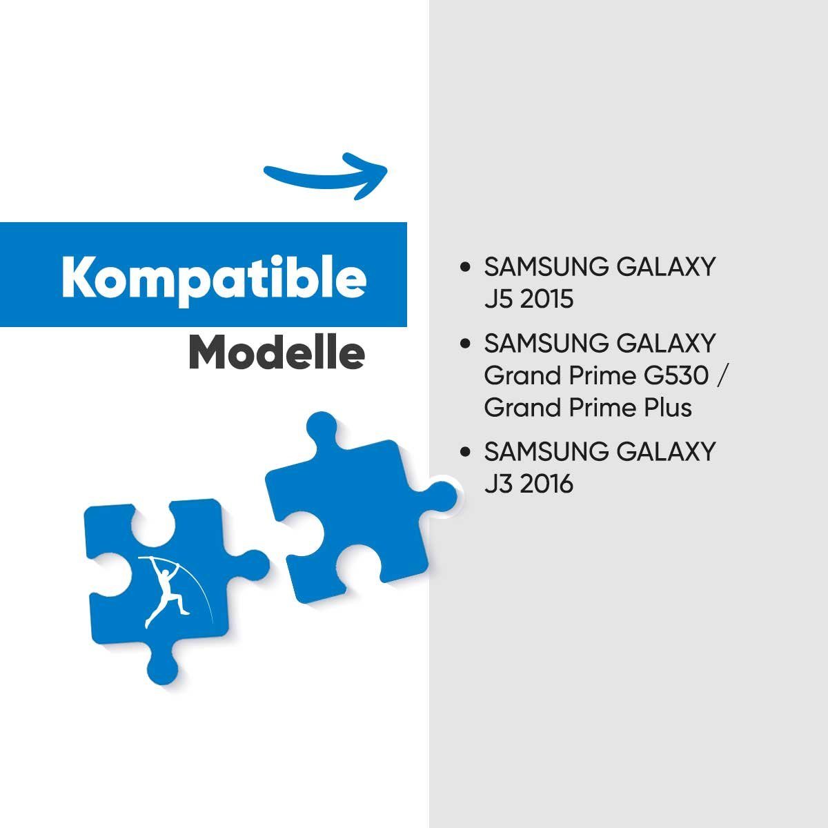 Woyax Wunderbatterie Akku für 2600 (3.8 J5 mAh V) Galaxy EB-BG530BBC 2015 Handy-Akku Samsung 