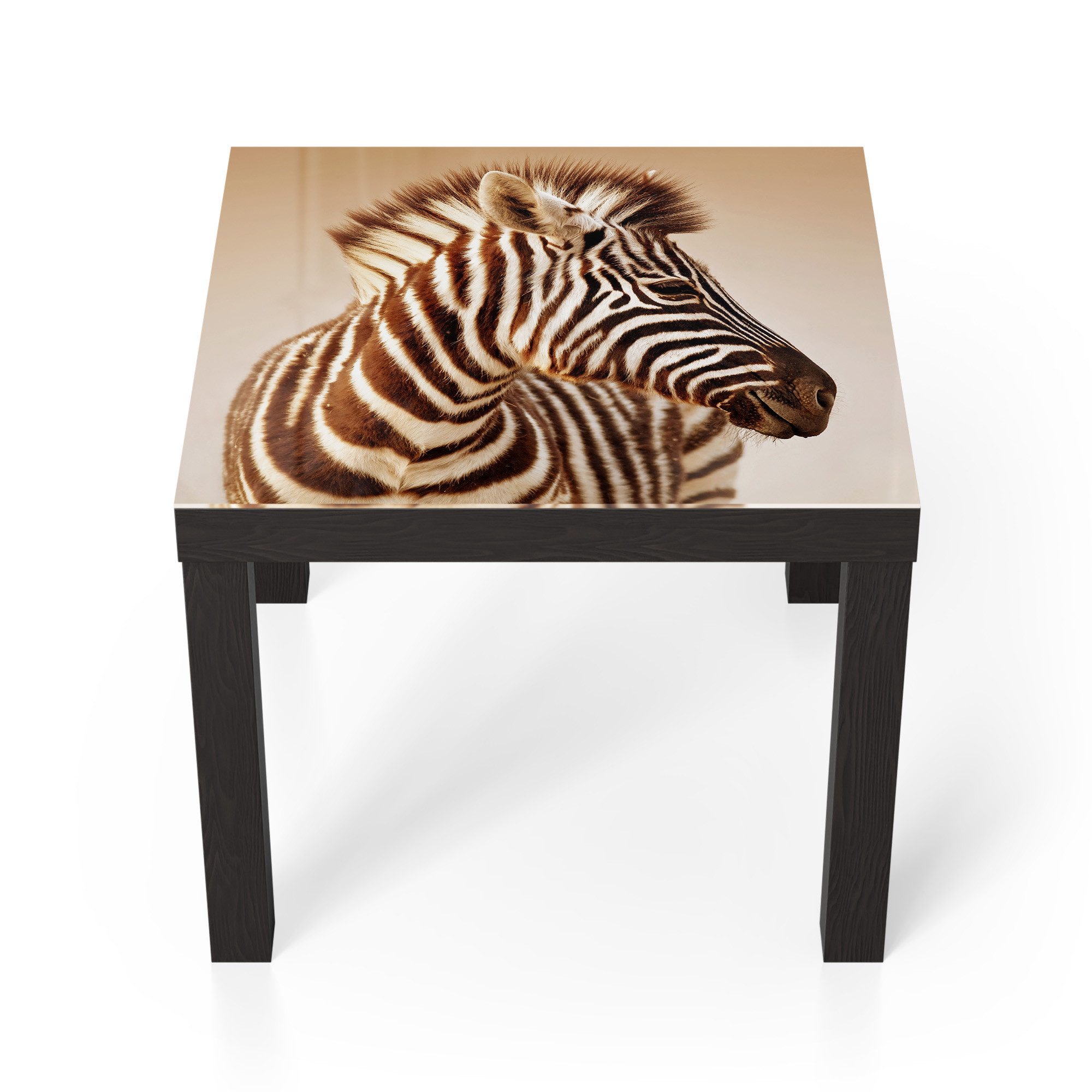 DEQORI Couchtisch 'Streifenblick', Glas Beistelltisch Glastisch modern