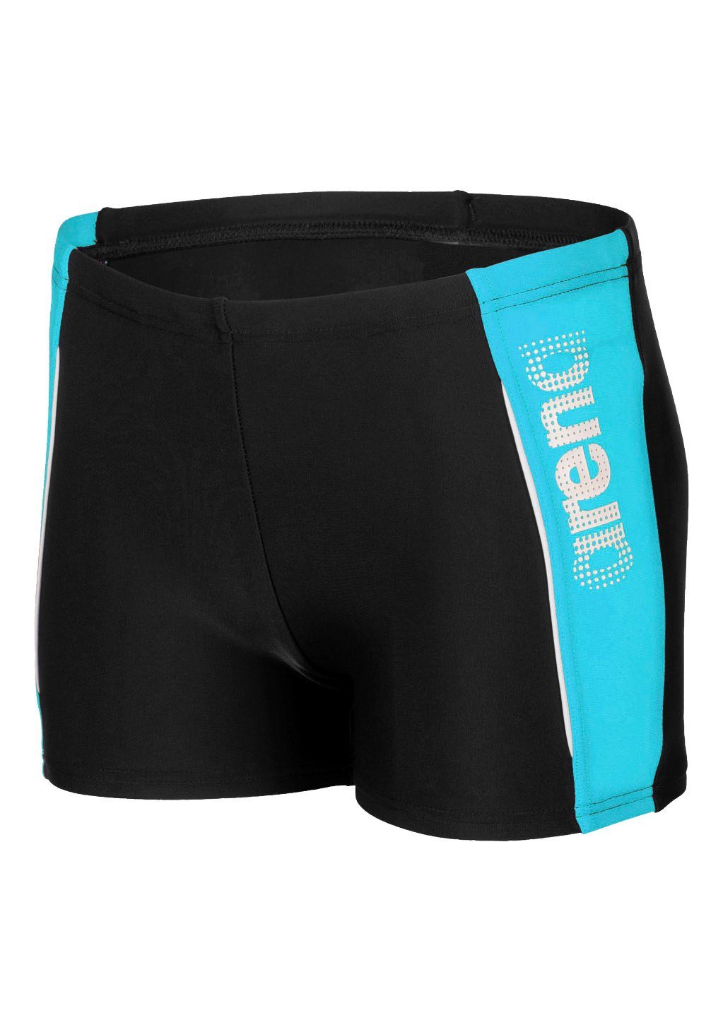 THRICE JR mit B schwarz-blau Markenschriftzug Boxer-Badehose SHORT Arena R