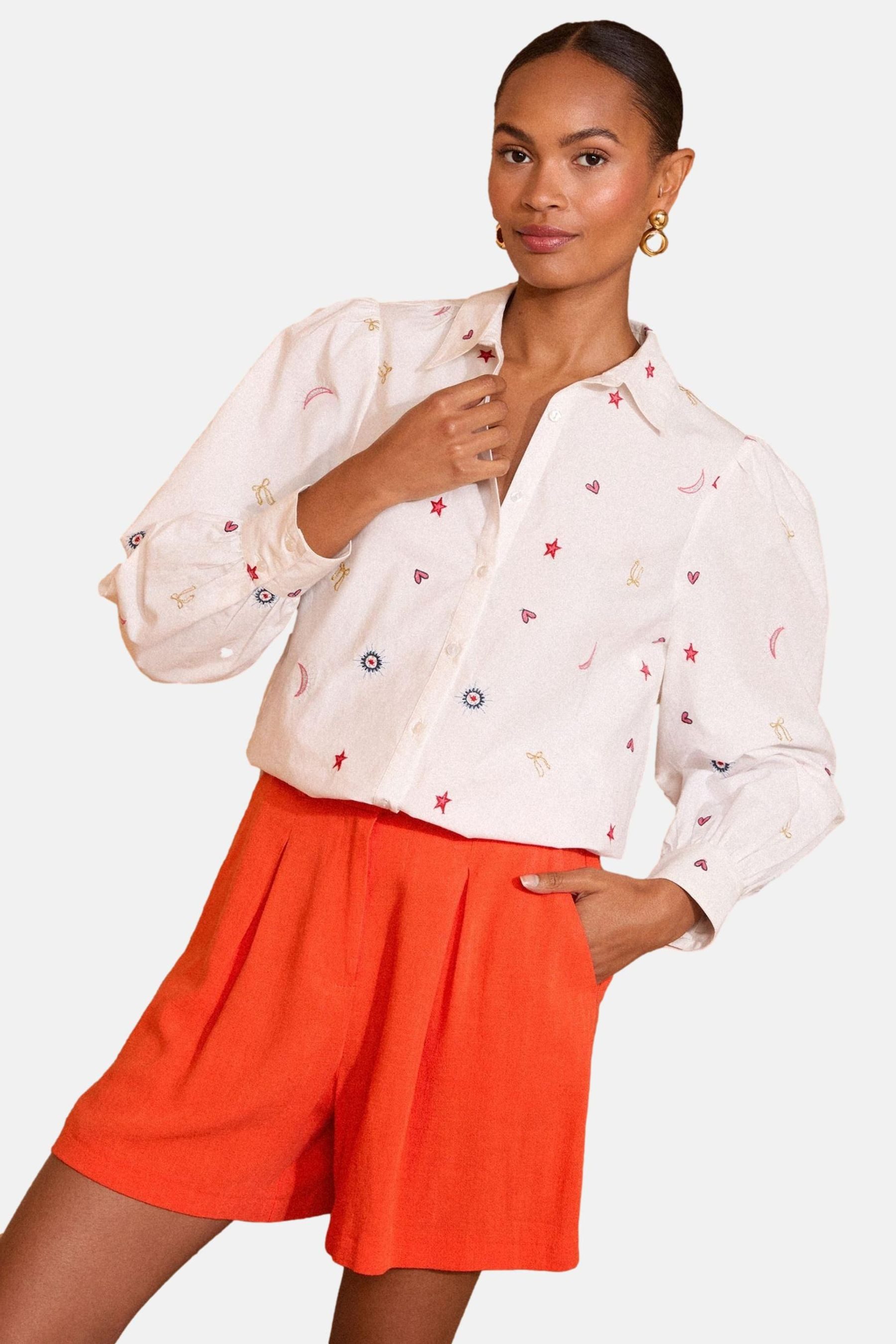 Love & Roses Langarmhemd Love & Roses Langarmshirt mit Stickerei (1-tlg) günstig online kaufen