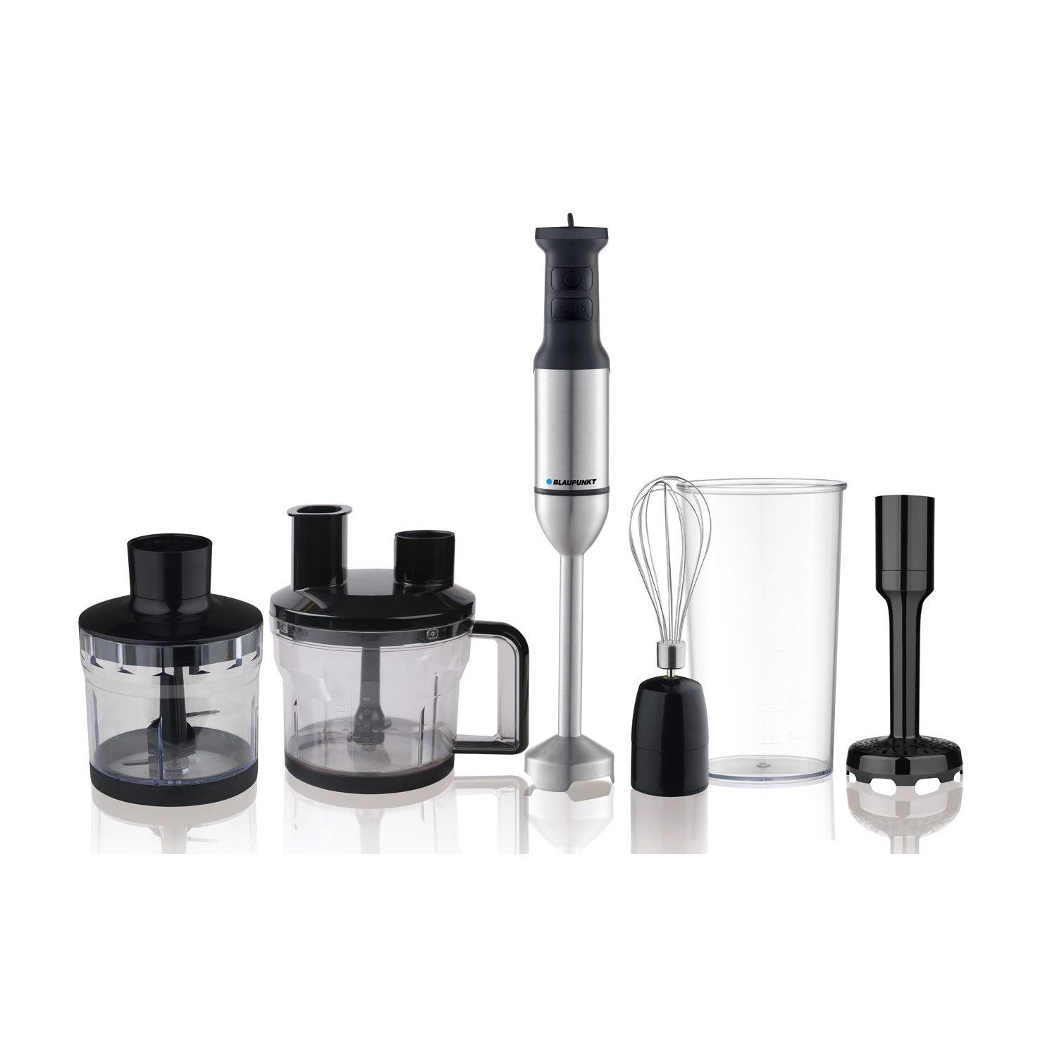 Blaupunkt Stabmixer HBD812 1700 W Zubehör, 1700 W, Zubehör: Mixer, Quirl, Zerkleinerer, Pürieraufsatz, Becher