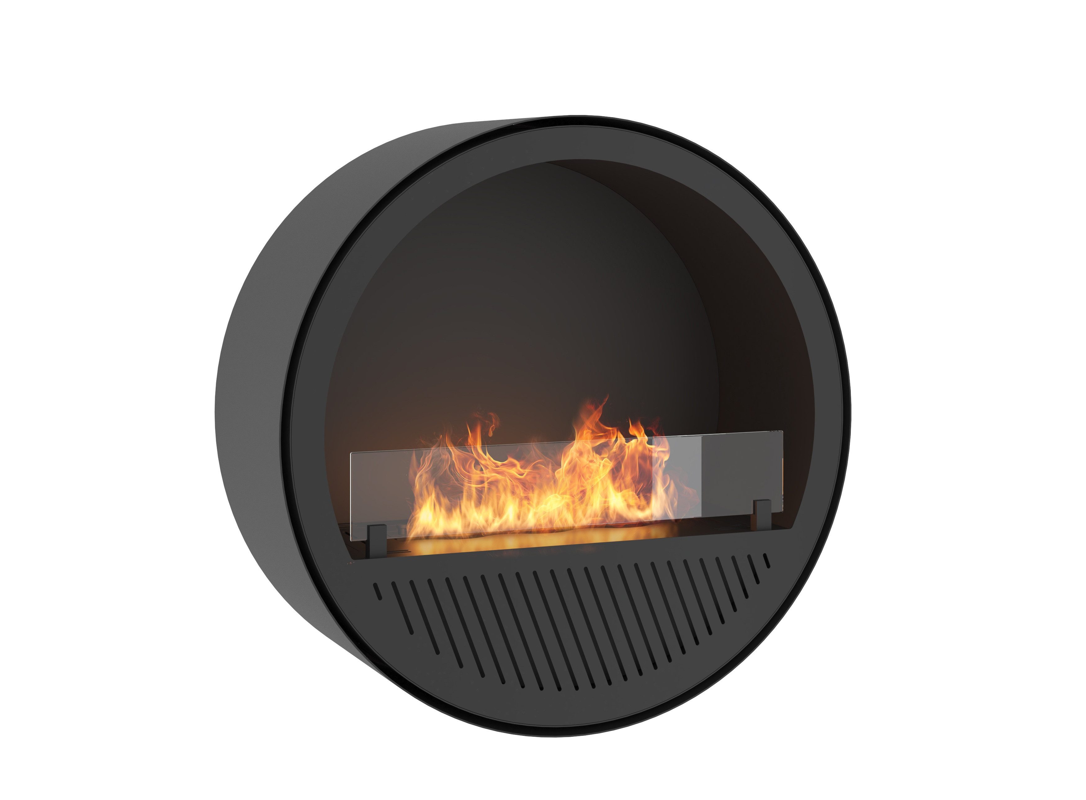 Infire Echtfeuer-Dekokamin Incyrcle Slim Wall Ethanolkamin, bis 2 KW Heizleistung, TÜV zertifiziert