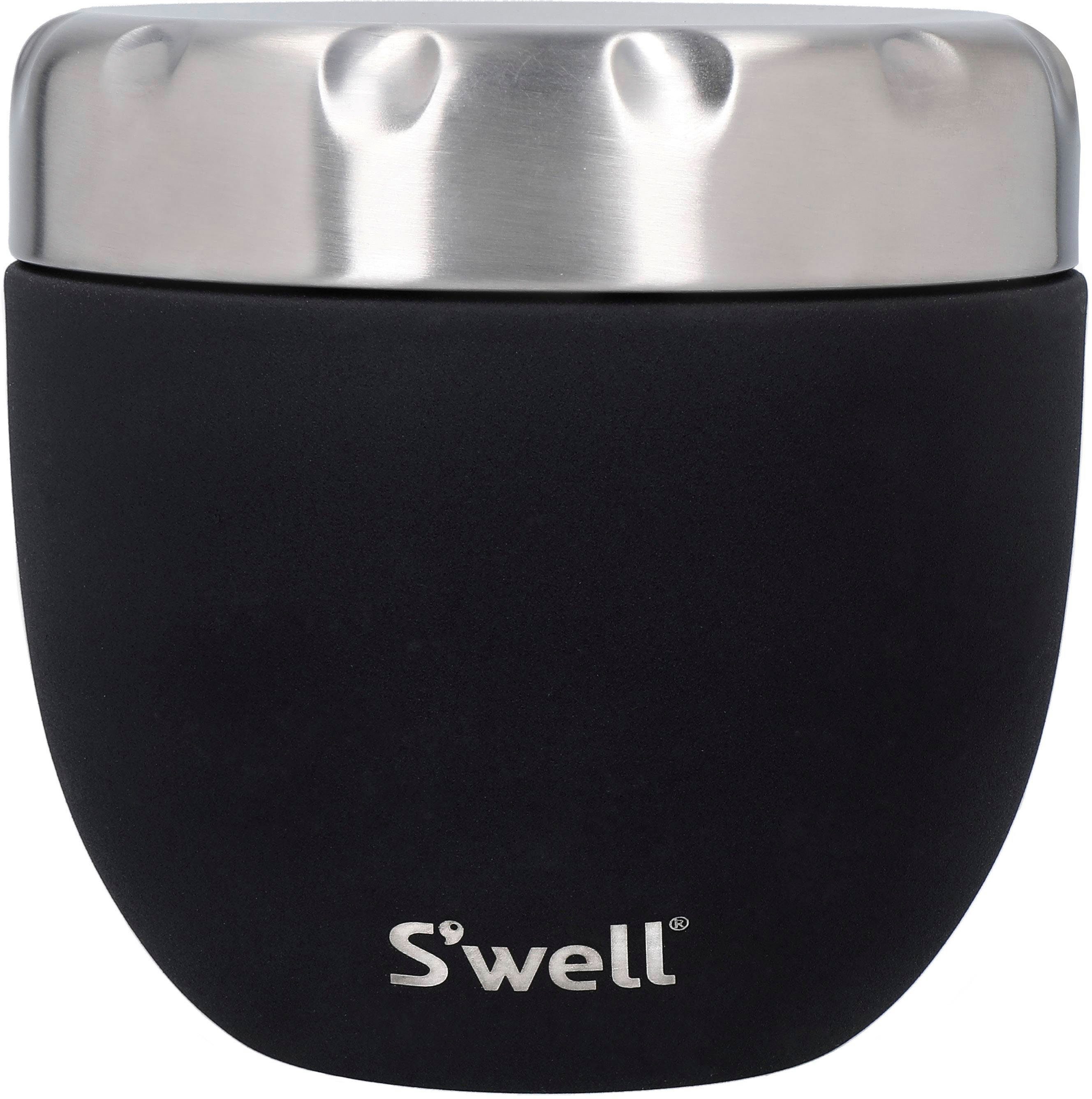 S'well Thermobehälter Calacatta S'well Eats 2-in-1 Essensschale, Edelstahl, (1-tlg), VAKUUM-ISOLIERTE KONSTRUKTION, 363 ml