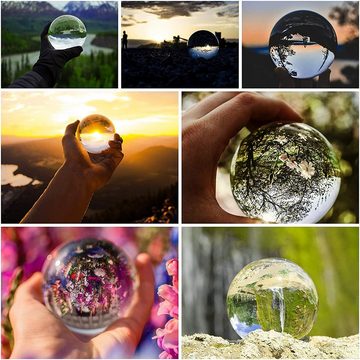 Belle Vous Dekoobjekt 80mm K9 Glaskugel: Perfekte Lensball für Fotografie, K9 Glaskugel 80mm: Lensball für Fotografie