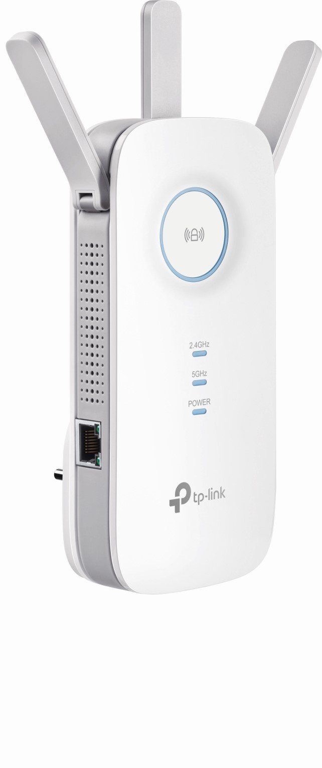 tp-link RE450 DE WLAN-Repeater, Optimale Performance dank externer Antennen, Highspeed-Modus
