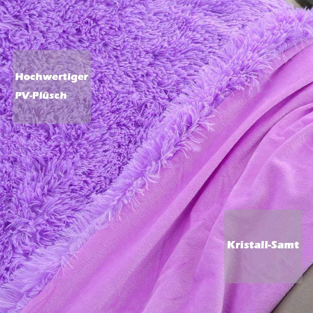 Wohndecke Kuscheldecke Flauschig,Ultraweiche Fleecedecke Leichte Warme Sofadecke, TUWENA, Wohn Kuscheldecke, Gemütliche Couchdecke, Atmungsaktiv & Pflegeleicht – Bild 3 von 5