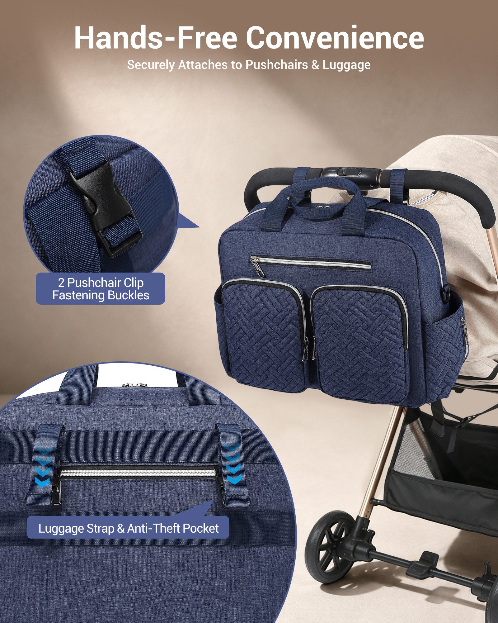 KONO Wickeltasche für Babys