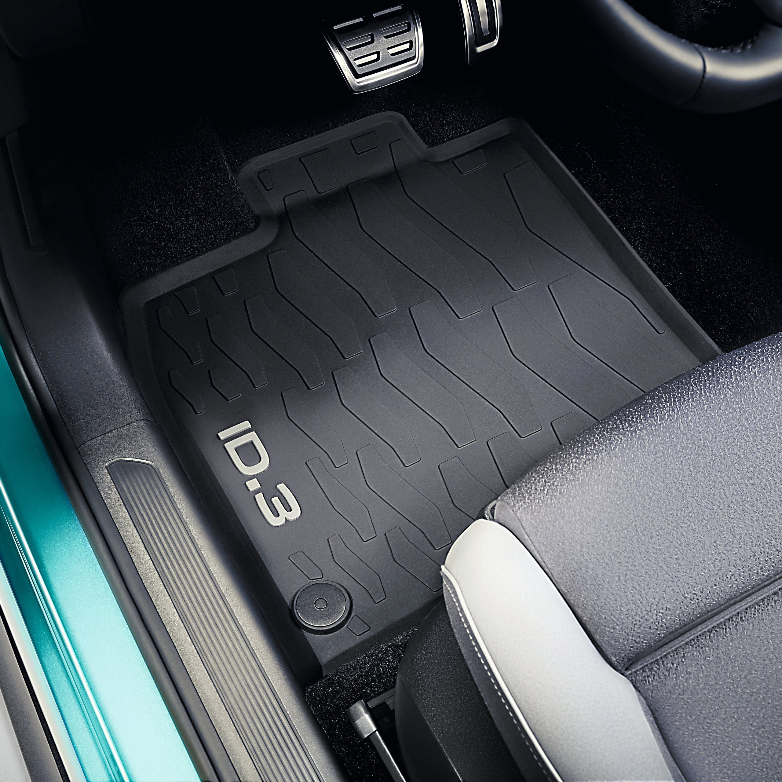 Volkswagen Passform-Fußmatten ID.3 (5 St), für VW ID.3 SUV, Gummifußmatten vorne und hinten, rutschfest, abwaschbar,10B061500 82V