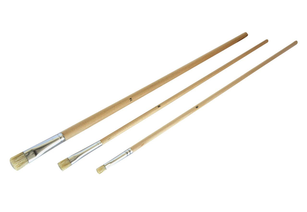 Nespoli Flachpinsel Nespoli Ölmalpinsel-Set 3-teilig