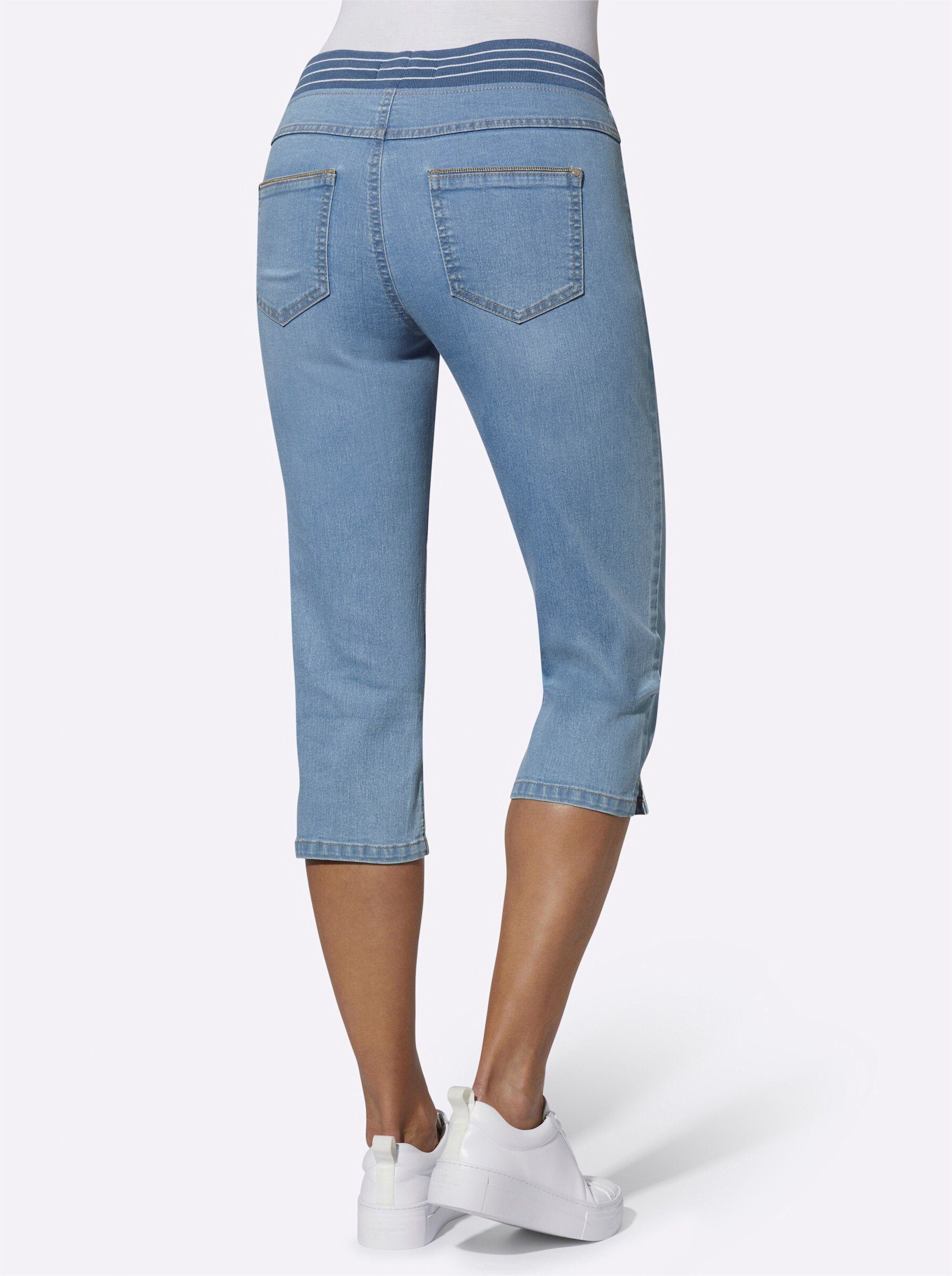 Witt Jeansshorts Capri-Jeans komfortabel