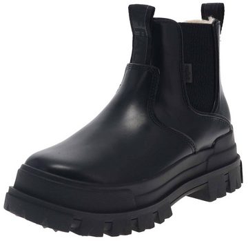 Buffalo ASPHA CHELSEA WARM Schwarz Stiefelette Damenstiefel mit Kunstfellfutter