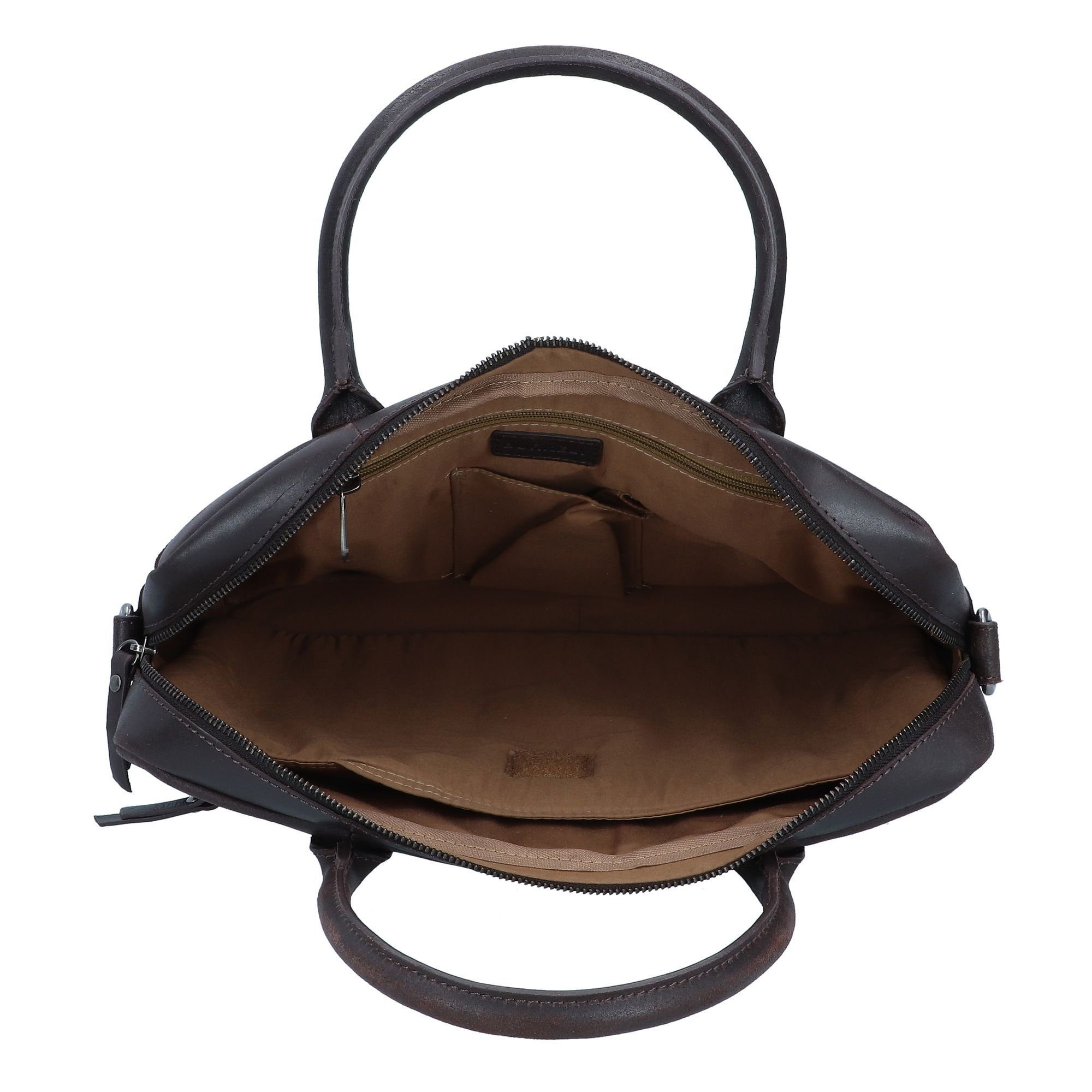Burkely Aktentasche Vintage, Leder