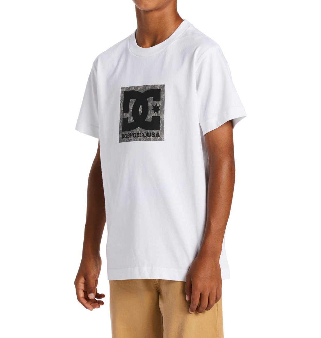 DC Shoes T-Shirt DC Fill Star White/Greystone Square