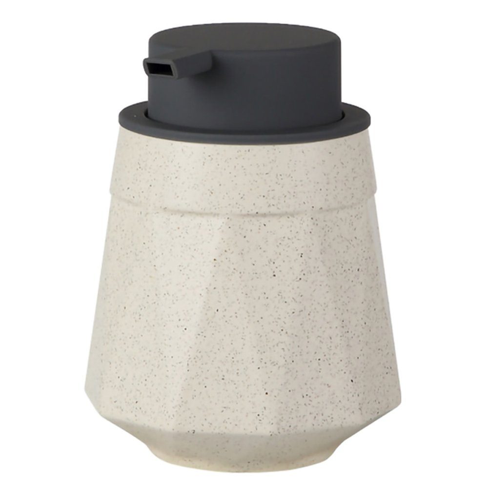 GelldG Seifenspender 400ml Seifenspender, Spülmittelspender, Soap Dispenser Keramik Beige