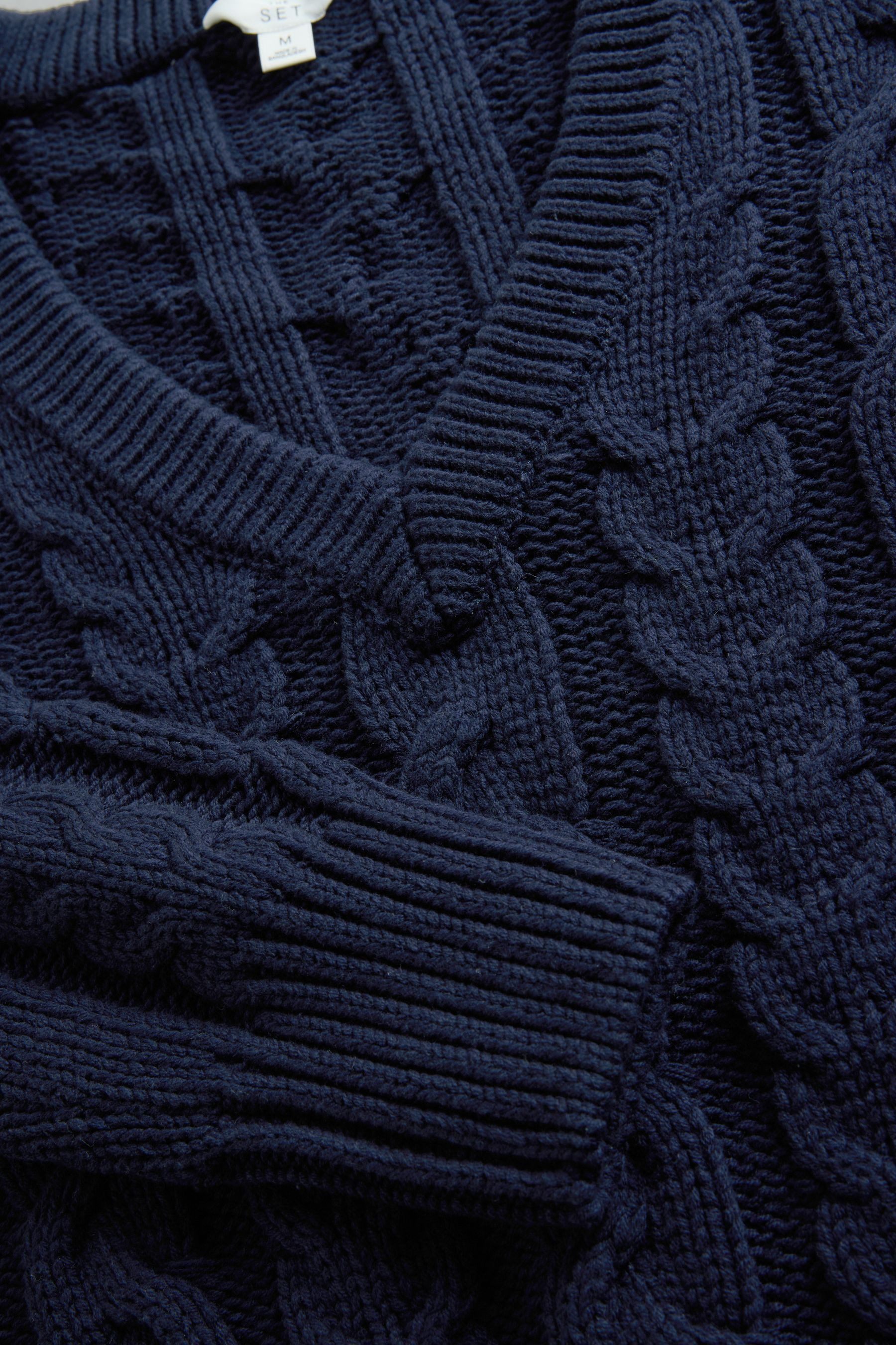 The Set V-Ausschnitt-Pullover The Set Strickpullover günstig online kaufen