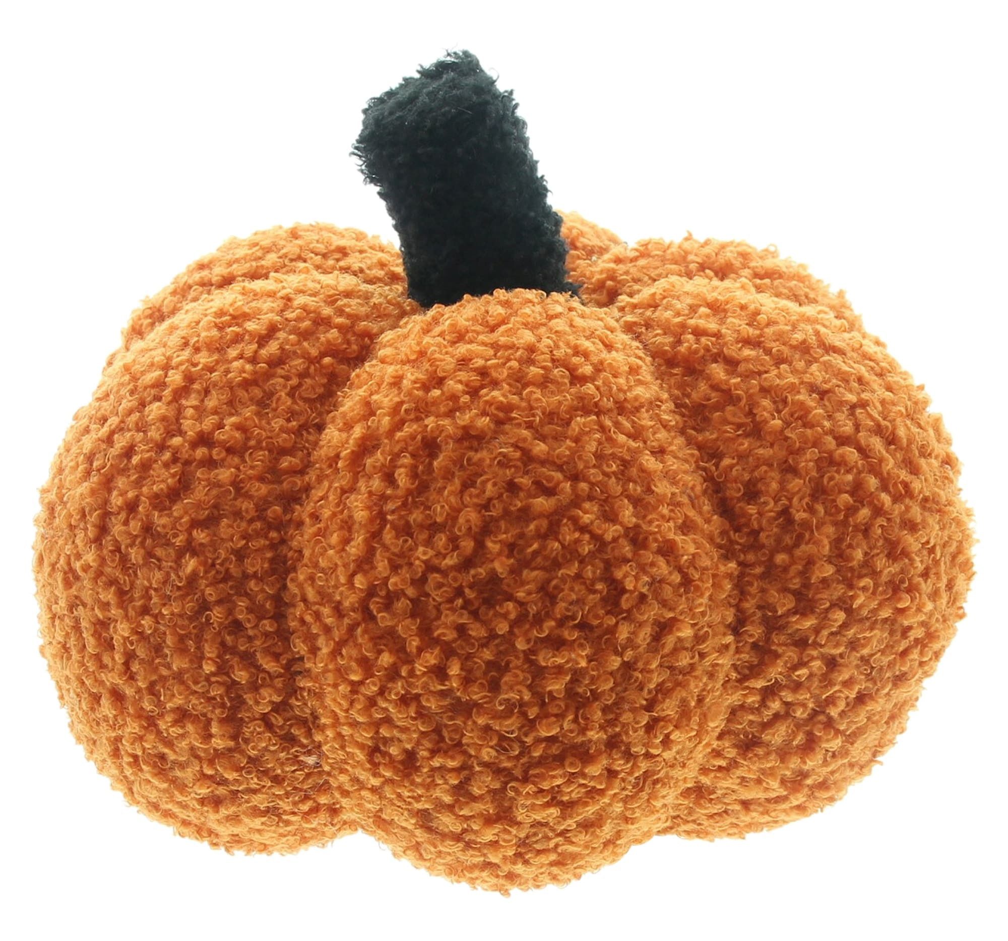 Dekoleidenschaft LED-Dekofigur "Halloween Kürbis" Deko aus Teddystoff, Herbstdeko Halloweendeko innen, Dekokürbis mit Beleuchtung, Herbst Dekoration Wohnzimmer
