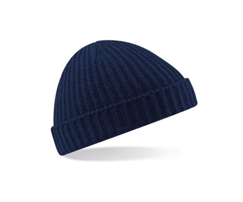 Beechfield® Strickmütze Fischermütze Herren Trawler Beanie Kurze Seemannsmütze Kurz Fischerman
