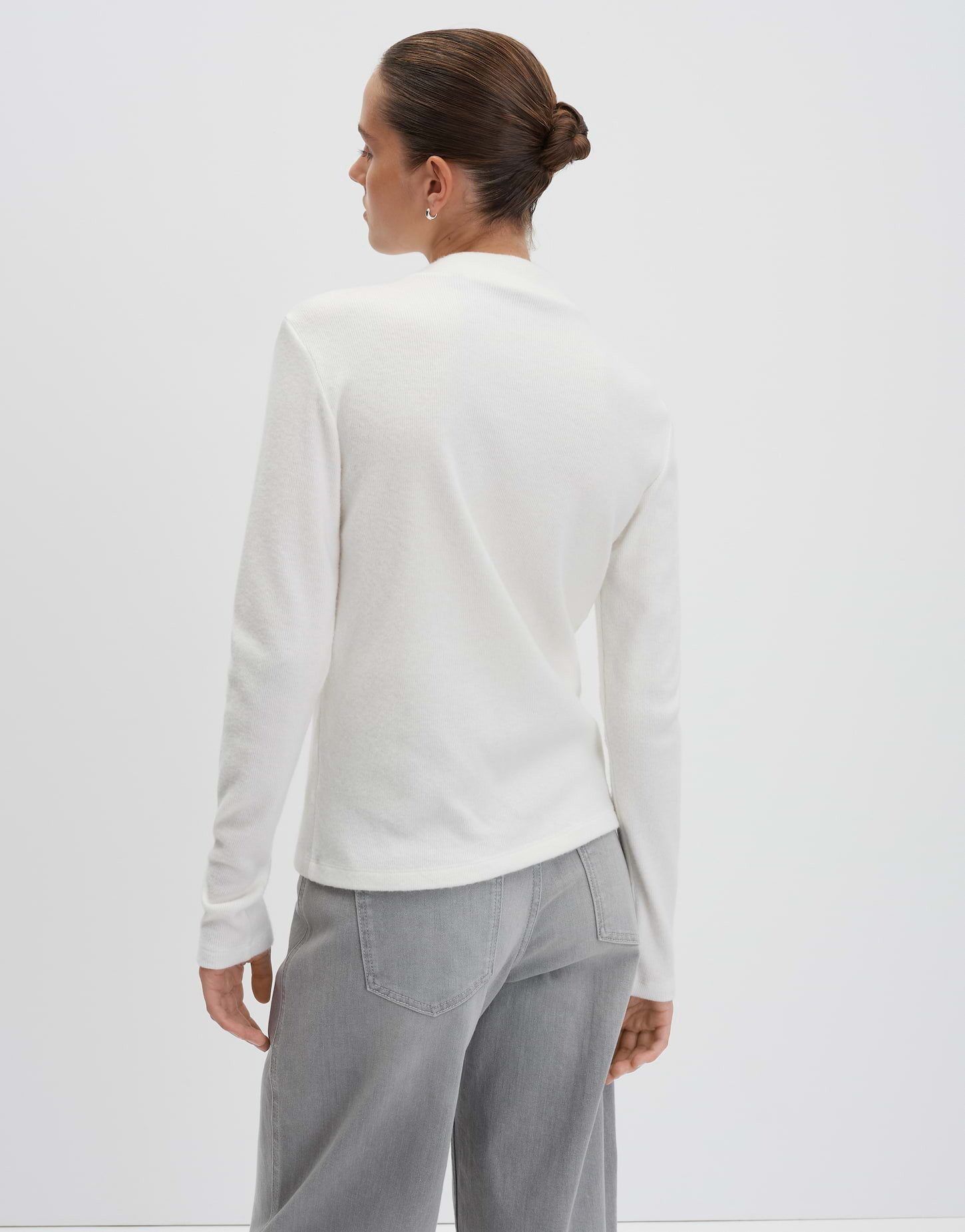 someday Longsleeve KOSIE DETAIL mit feiner Rippstruktur Slim Longsleeve mit feiner Rippstruktur, schmale Passform
