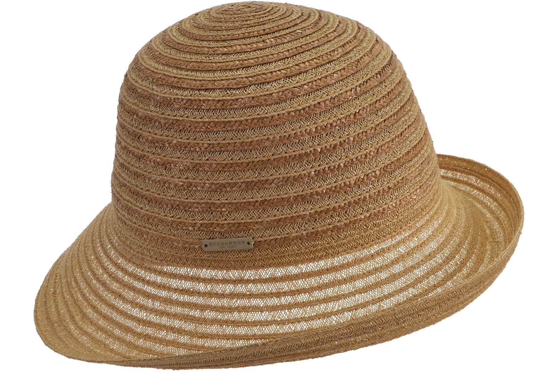 Seeberger Strohhut Naturstrohmix Glocke mit Aufschlag günstig online kaufen