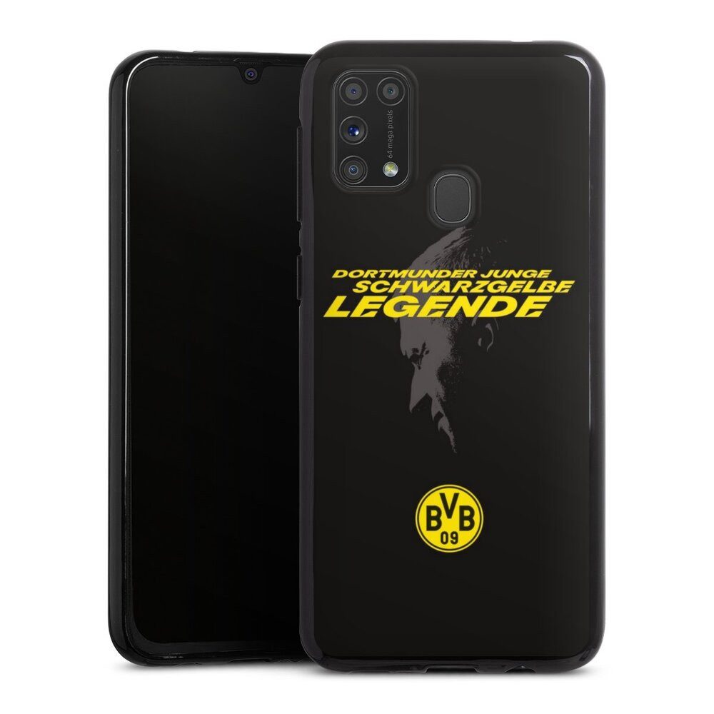 DeinDesign Handyhülle Marco Reus Borussia Dortmund BVB Danke Marco Schwarzgelbe Legende, Samsung Galaxy M31 Silikon Hülle Bumper Case Handy Schutzhülle