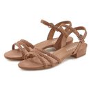 LASCANA Sommerschuh Sandale Sandalette, Sommerschuh mit geflochtenen Riemchen VEGAN