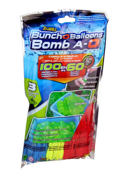 ZURU Wasserbombe Zuru Bunch O Balloons 100 selbstschließende Wasserbomben