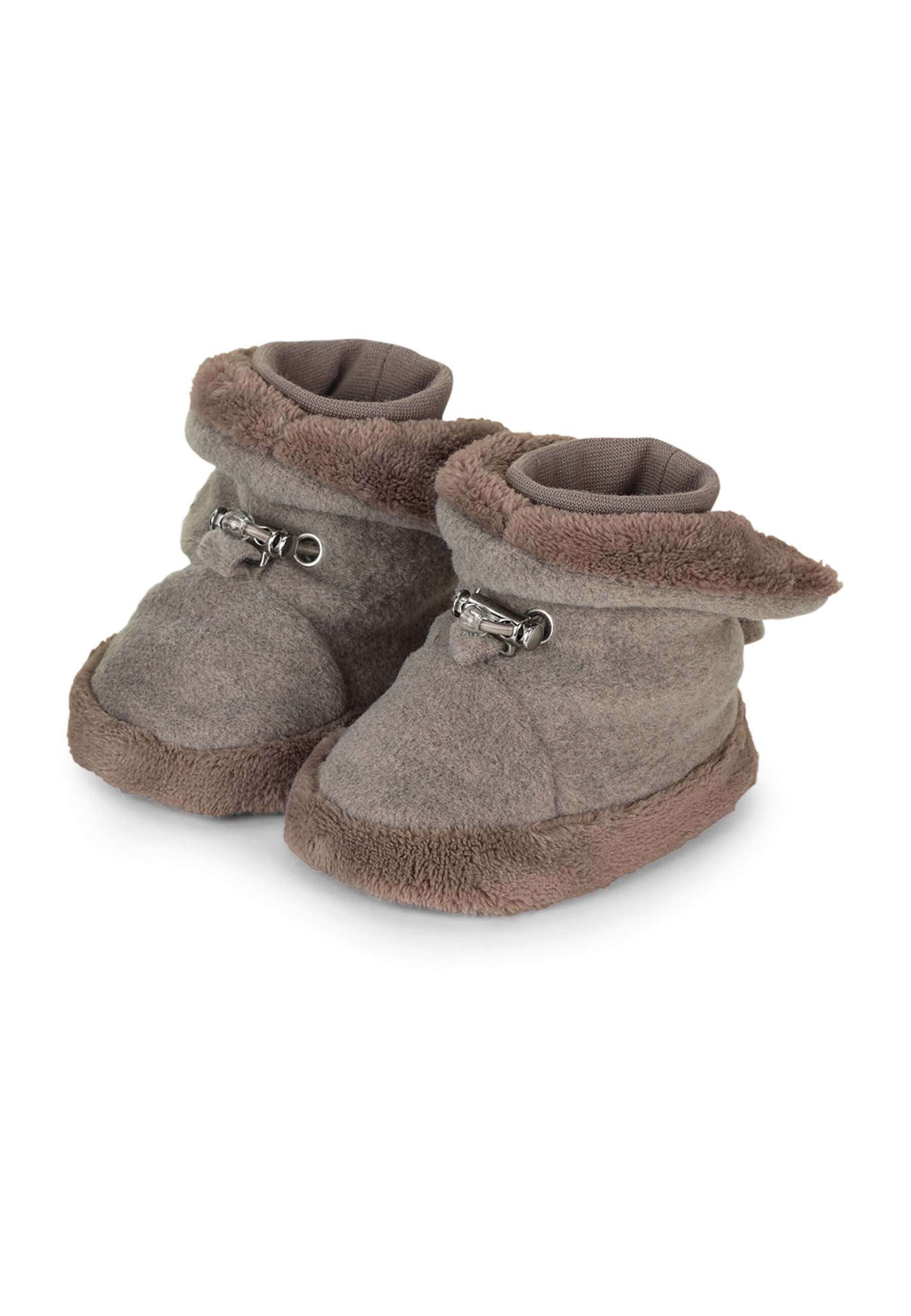 Sterntaler® Baby Stiefel uni Outdoorschuh Microfleece Baby-Stiefel, Teddy-Futter, Kordelstopper, rutschfest