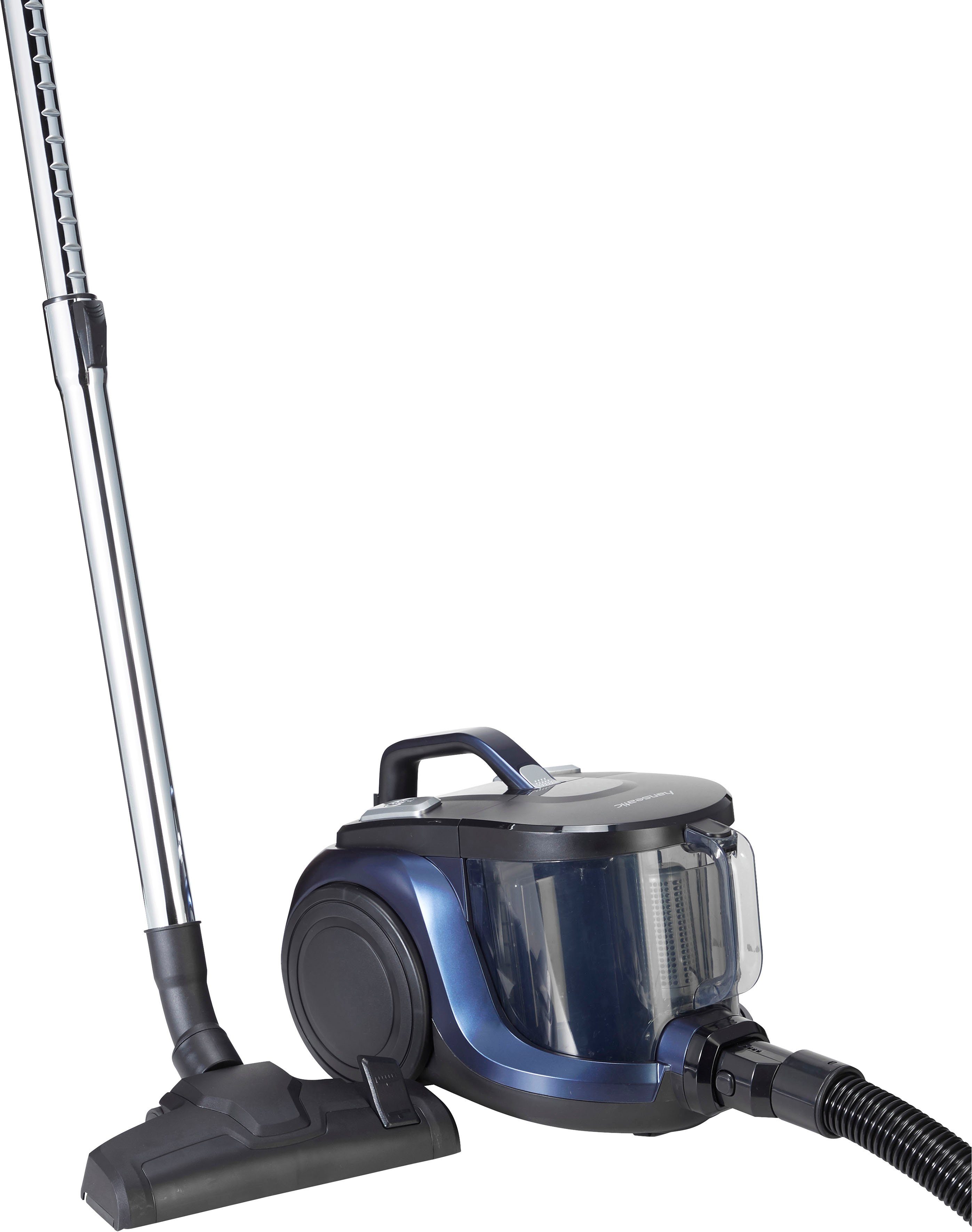 Hanseatic Bodenstaubsauger HVBL8506BLMC Auf Knopfdruck leerbar, Freistehfunktion, beutellos, 850 W, beutellos, Zyklonstaubsauger, Hygienefilter, Teleskoprohr höhenverstellbar