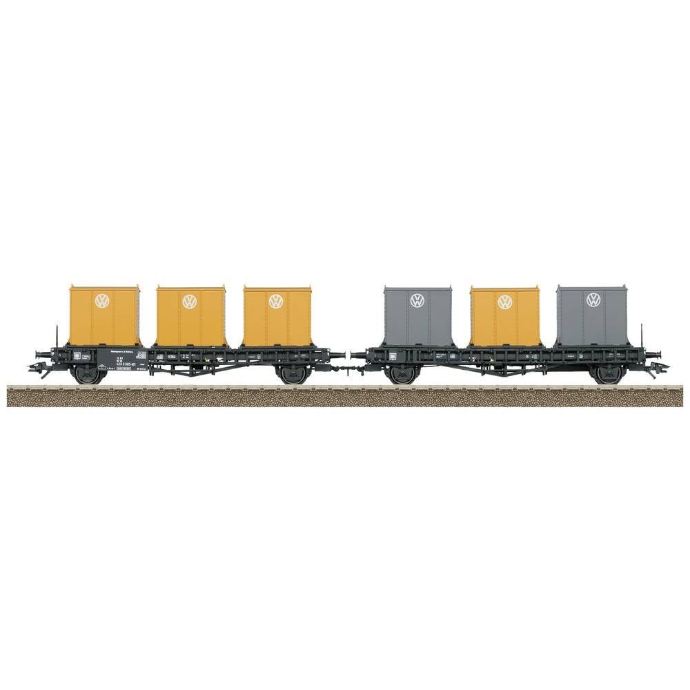 Güterwagen H0 Behältertransport-Doppelwagen der DB