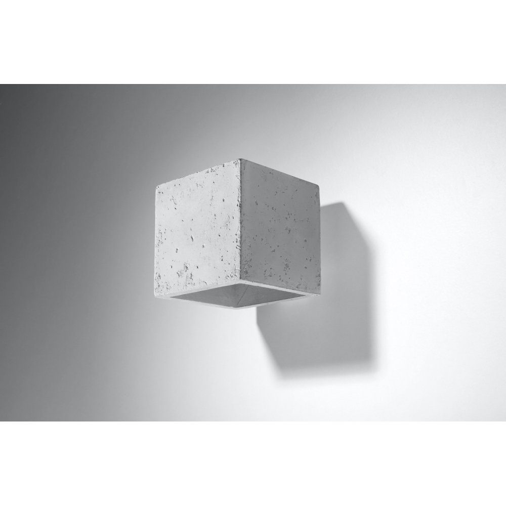 SOLLUX G9 Wandleuchte Wandlampe beton, Wandleuchte QUAD 1x lighting