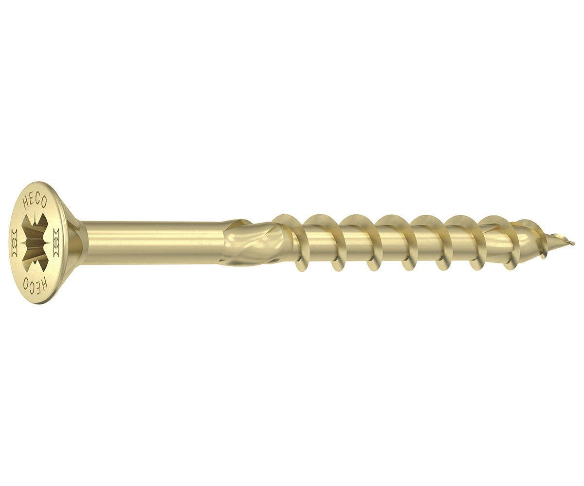HECO Schrauben Holzbauschraube TOPIX-plus Holzbauschraube, Senkkopf, PZ2, Teilgewinde, (500 St)
