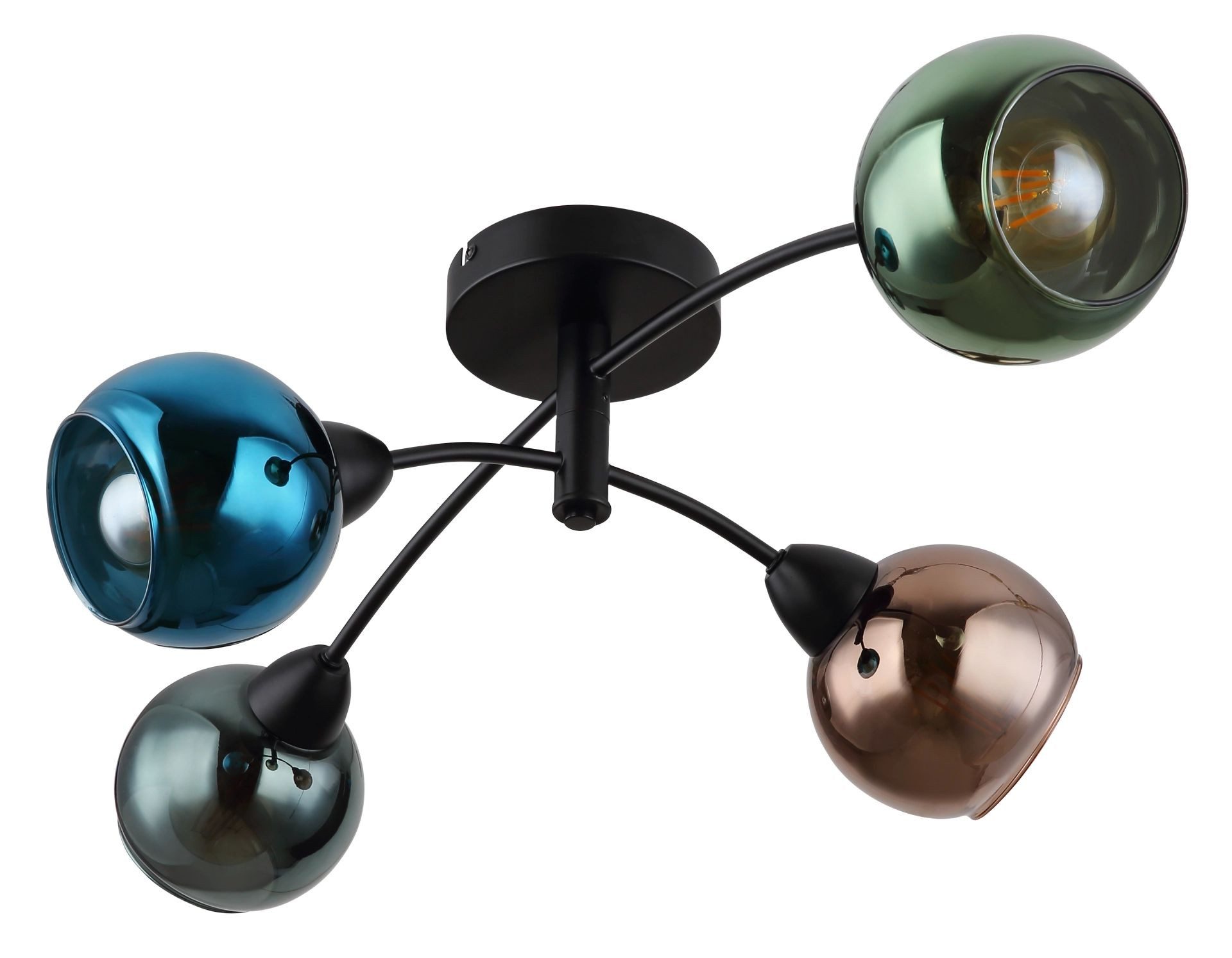 GLOBO LIGHTING Deckenleuchte ZARLONA, ohne Leuchtmittel, Deckenlampe, Wohnraum, Schlafzimmer