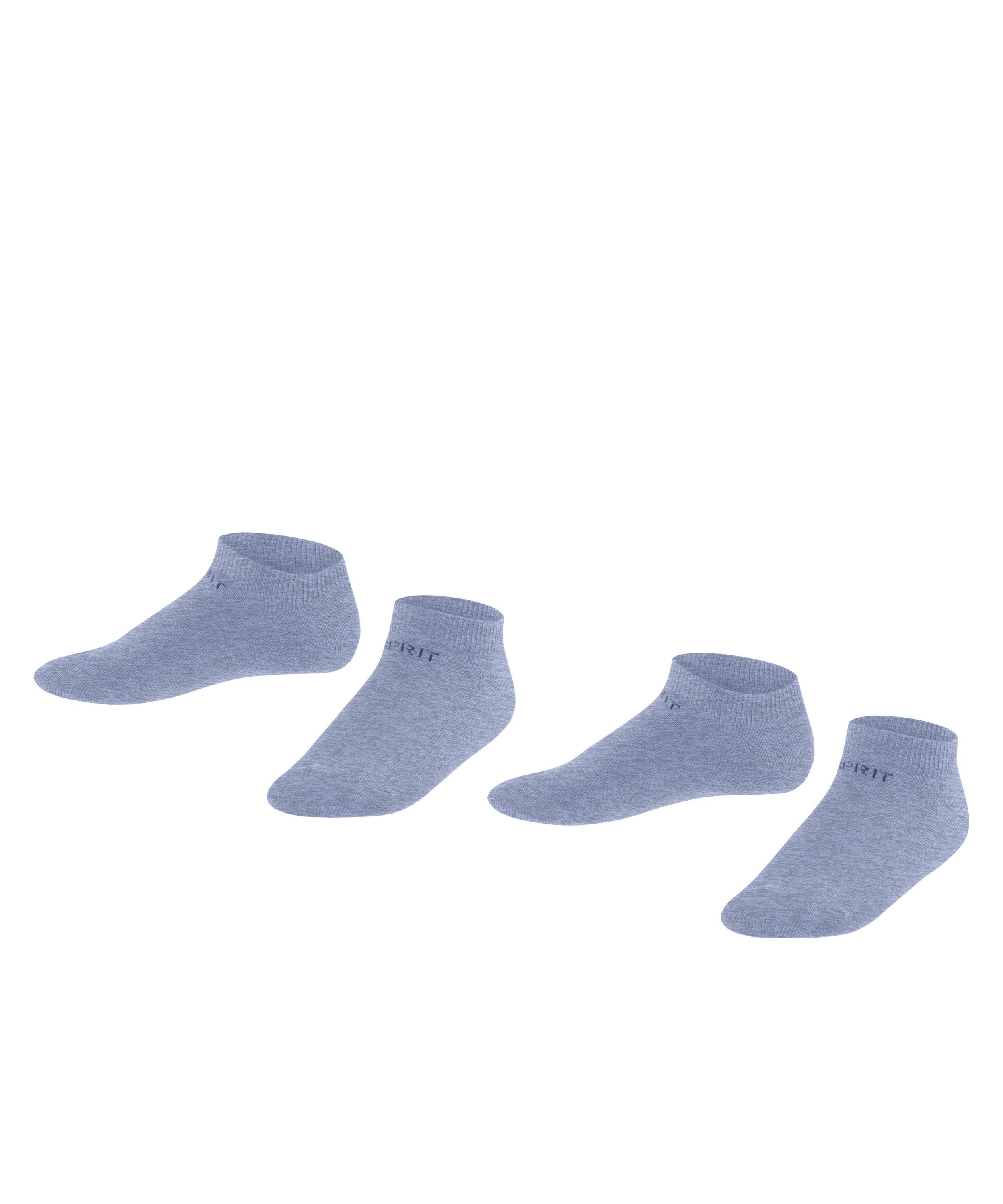 Esprit Sneakersocken Foot Logo 2-Pack (2-Paar) aus weichem Baumwollmix jeans (6458)