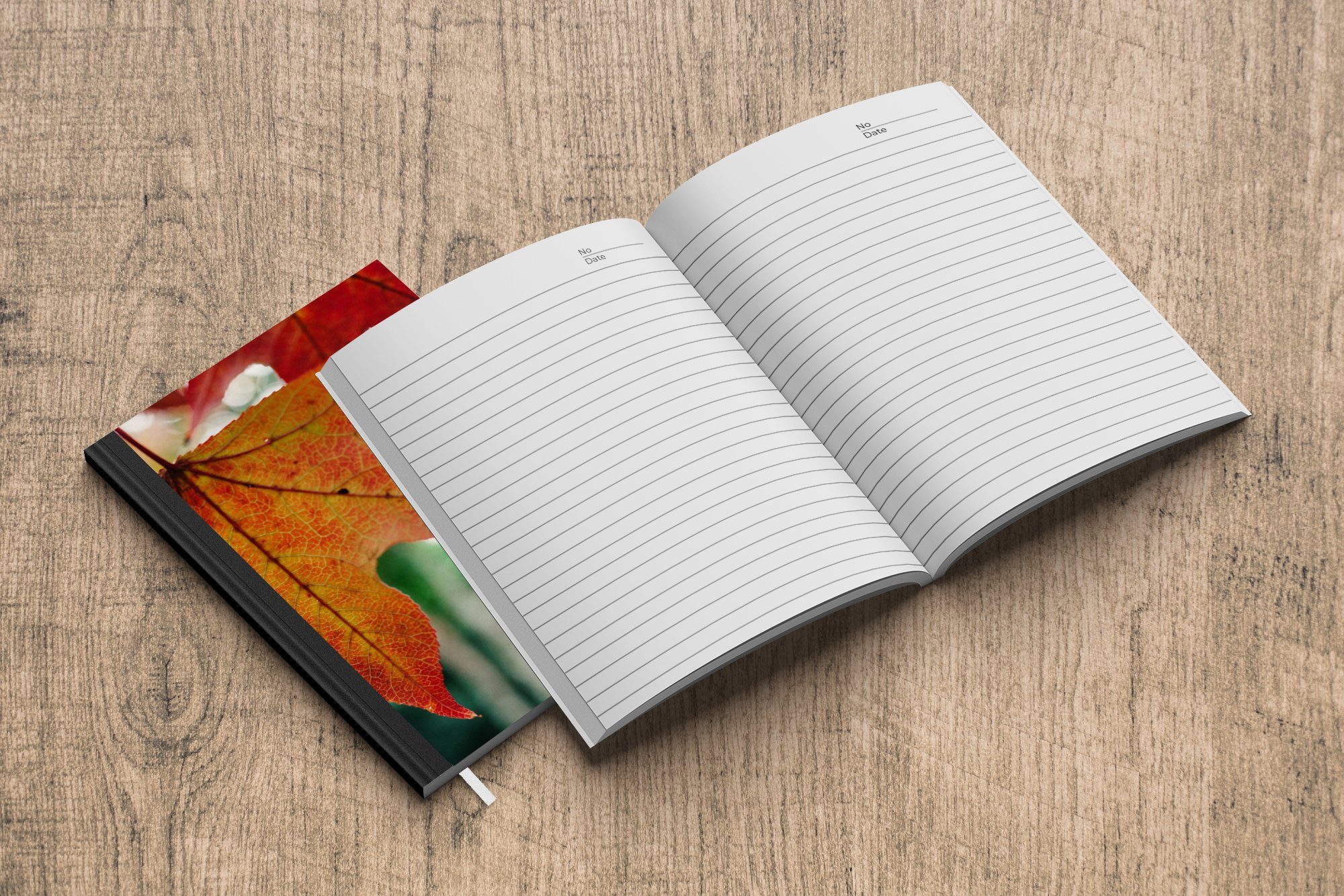 Herbst Haushaltsbuch A5, Landleben Merkzettel, Journal, Seiten, - - 98 Notizbuch Tagebuch, Blätter Jahreszeiten - Notizheft, - MuchoWow Landleben,