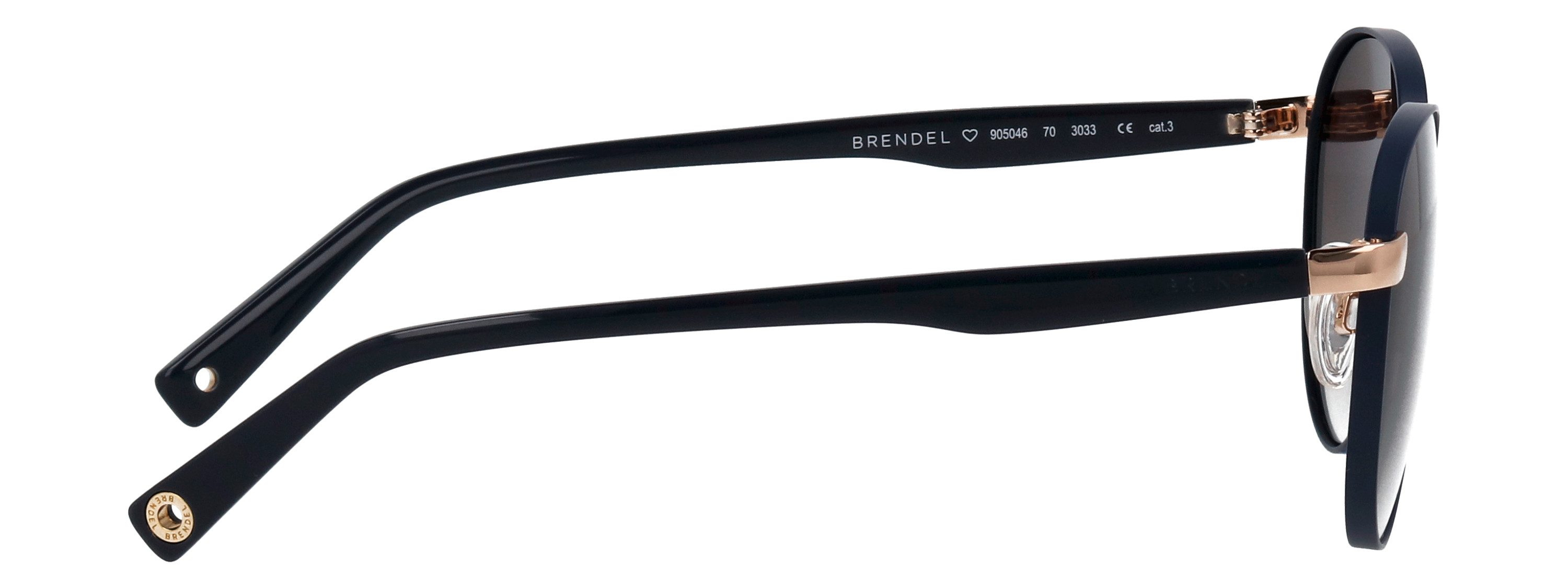 BRENDEL eyewear Sonnenbrille goldfarbener Einfachsteg – Bild 4 von 4