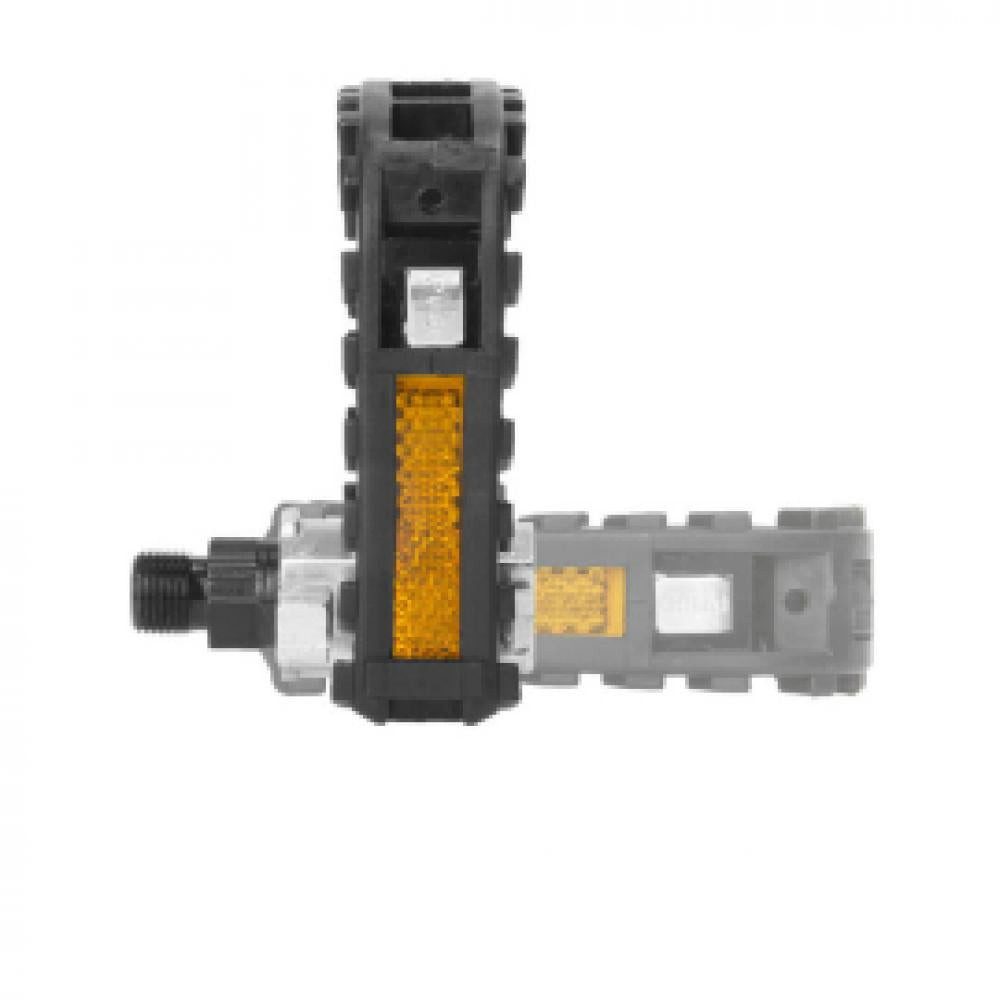 M-Wave Plattformpedale M-Wave F1 Faltpedal schwarz - Aluminium/Kunststoff mit CrMo-Achse, 9/1