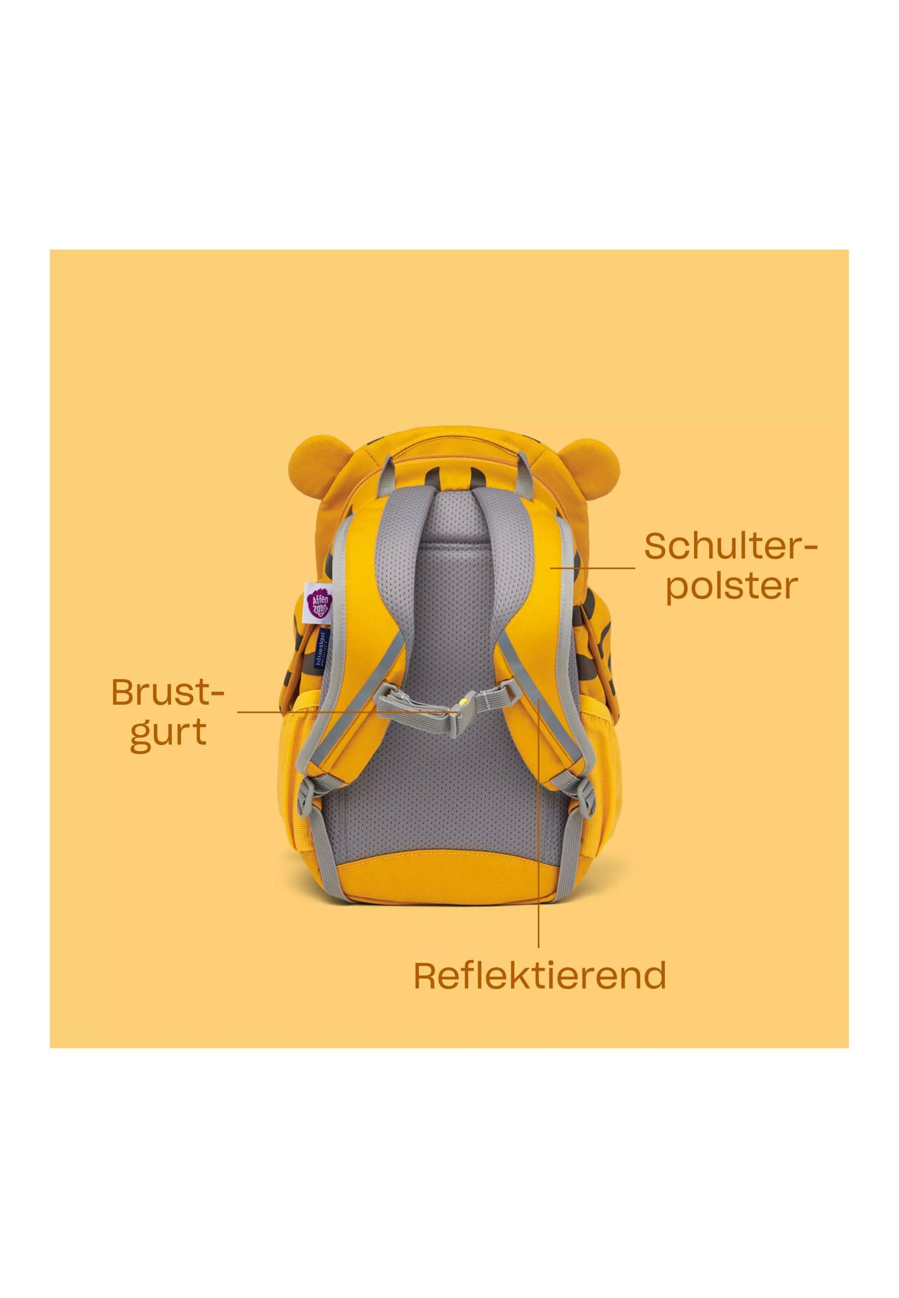 Affenzahn Kinderrucksack Großer Freund ., mit personalisierbarer Ziehzunge